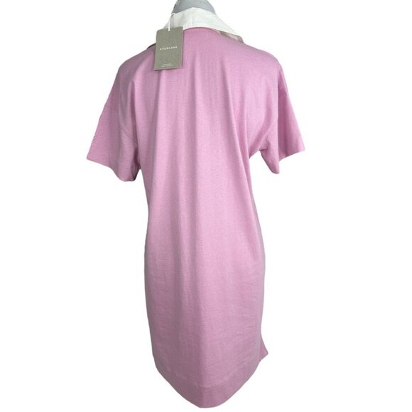 Everlane Women's NWT Mauve Purple The Organic Cotton Polo Shirt Dress S/C40 - Picture 4 of 15